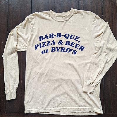 Byrd'sオリジナルアイボリーカラー長袖Tシャツ